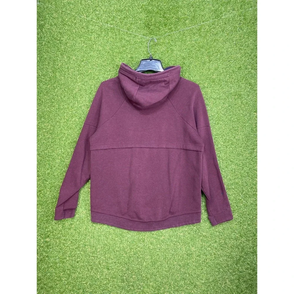 Nike Tech Hoodie Womens Medium Full Zip Hooded Fleece Burgundy Sportswear